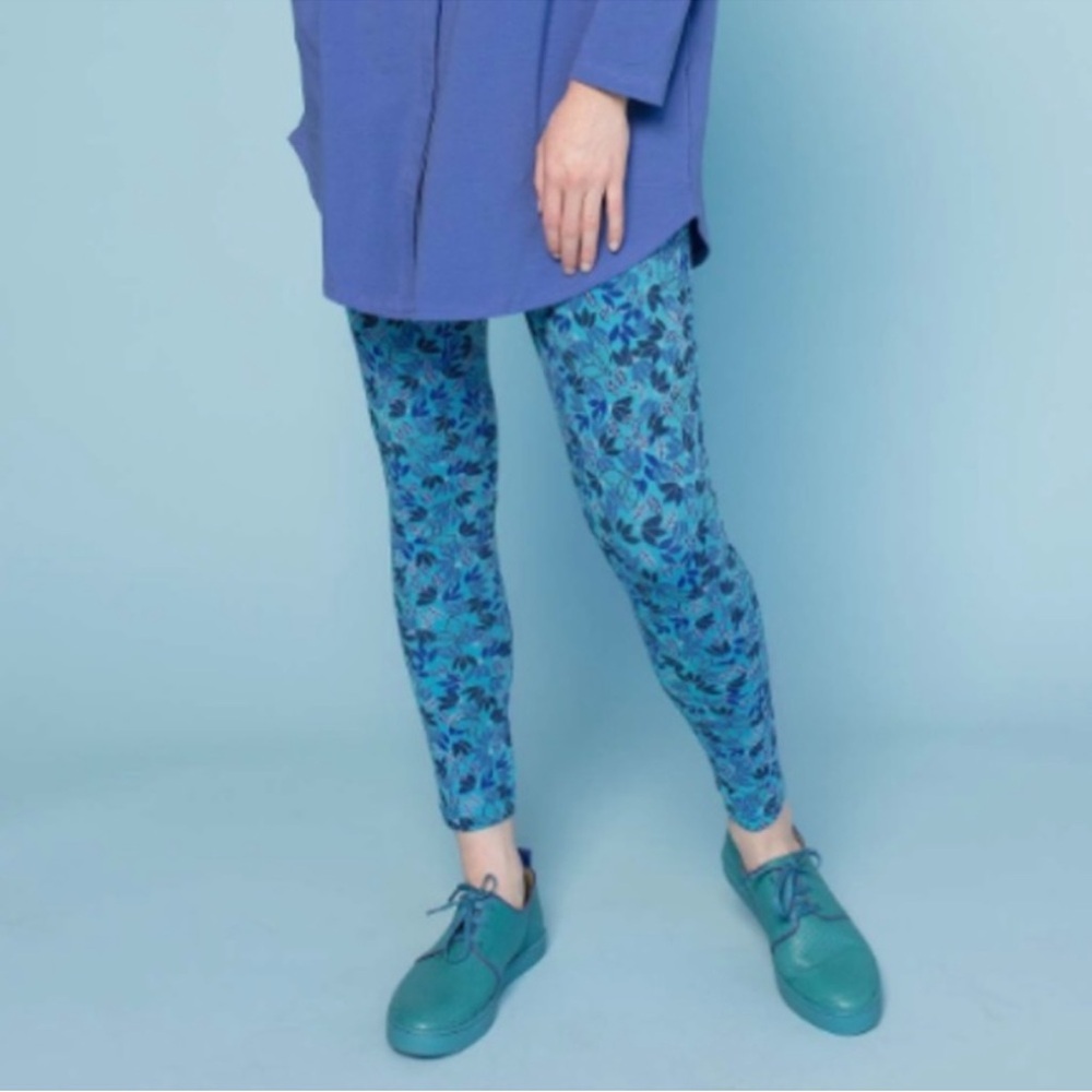 {NWT} Gudrun Sjoden | Minerva Organic Cotton Stretch Floral Print Leggings (XXL)
